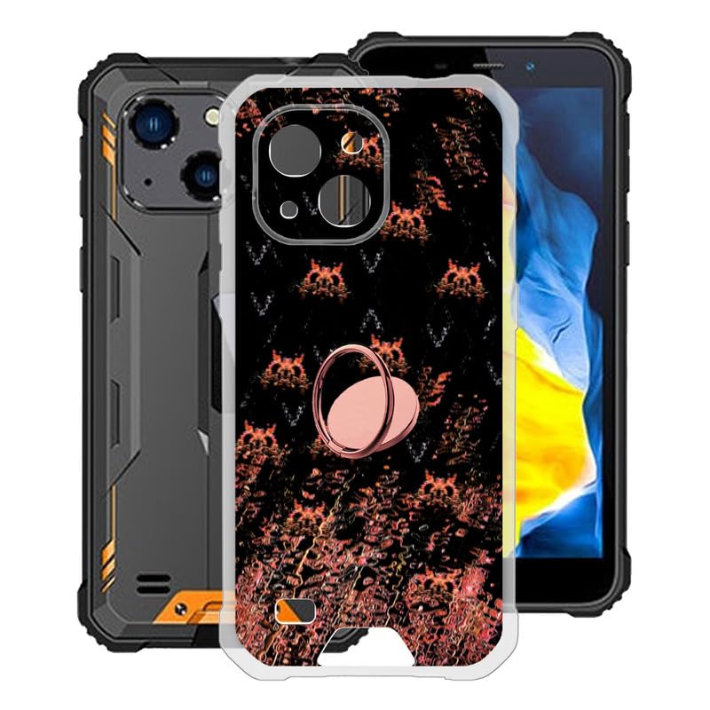 KJYFOANIPhone Case for Oukitel WP32 (5.93"), Soft Shell Cover with 360° Rotation Ring Holder, Cute Pattern Design for Girl Woman, for Oukitel WP32 Protection Case - Hakimi