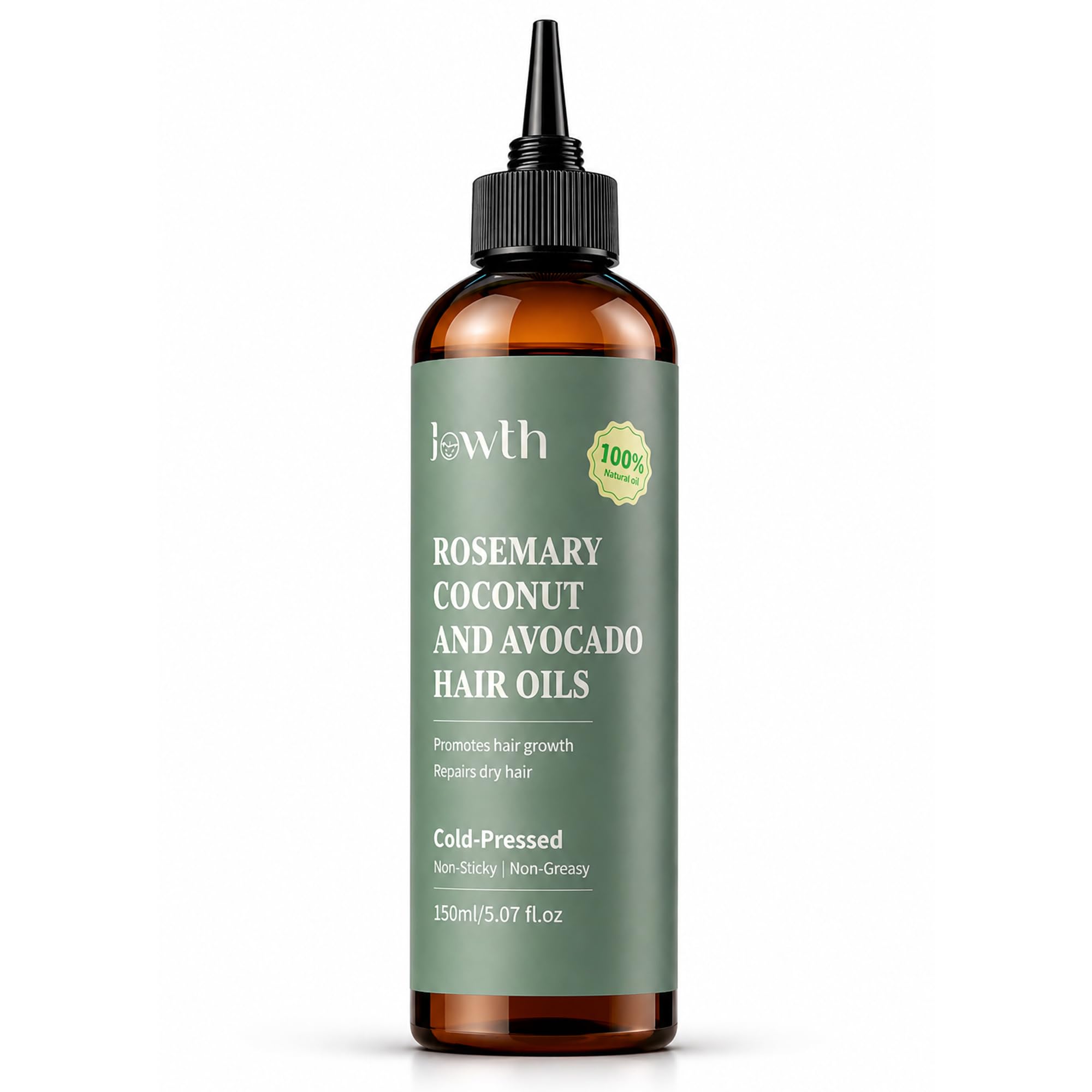 Rosemary Oil For Hair Growth with Coconut & Avocado Oil | Biotin & Vitamin E | Strengthens Thinning Hair | Dry Scalp Treatment | Repairs Damaged Hair | All Hair Types, 5.07 oz