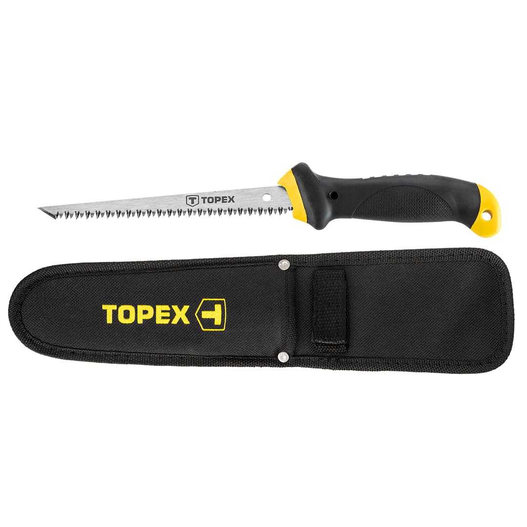 Topex 150mm Jab Plasterboard Saw with Holster Pad Saw Hardened Steel Blade