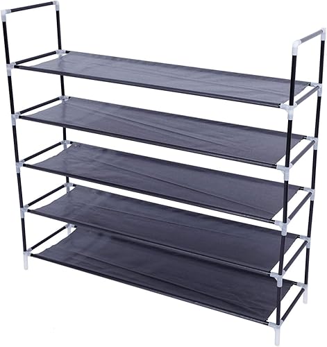 Ochine Zapatero de 10 niveles de tela no tejida organizador de zapatos organizador de zapatos organizador de almacenamiento para 40 a 50 pares de