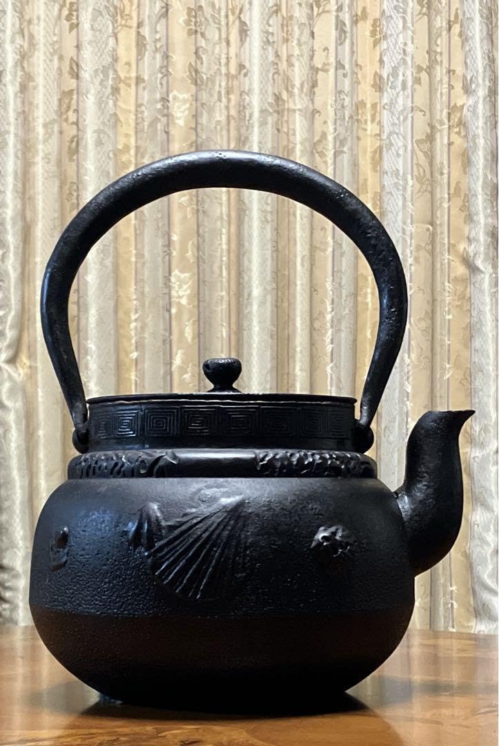 Amazon | 超特大鉄瓶 4.0ℓ 黎光堂 南部鉄器 伝統工芸品 アンティーク