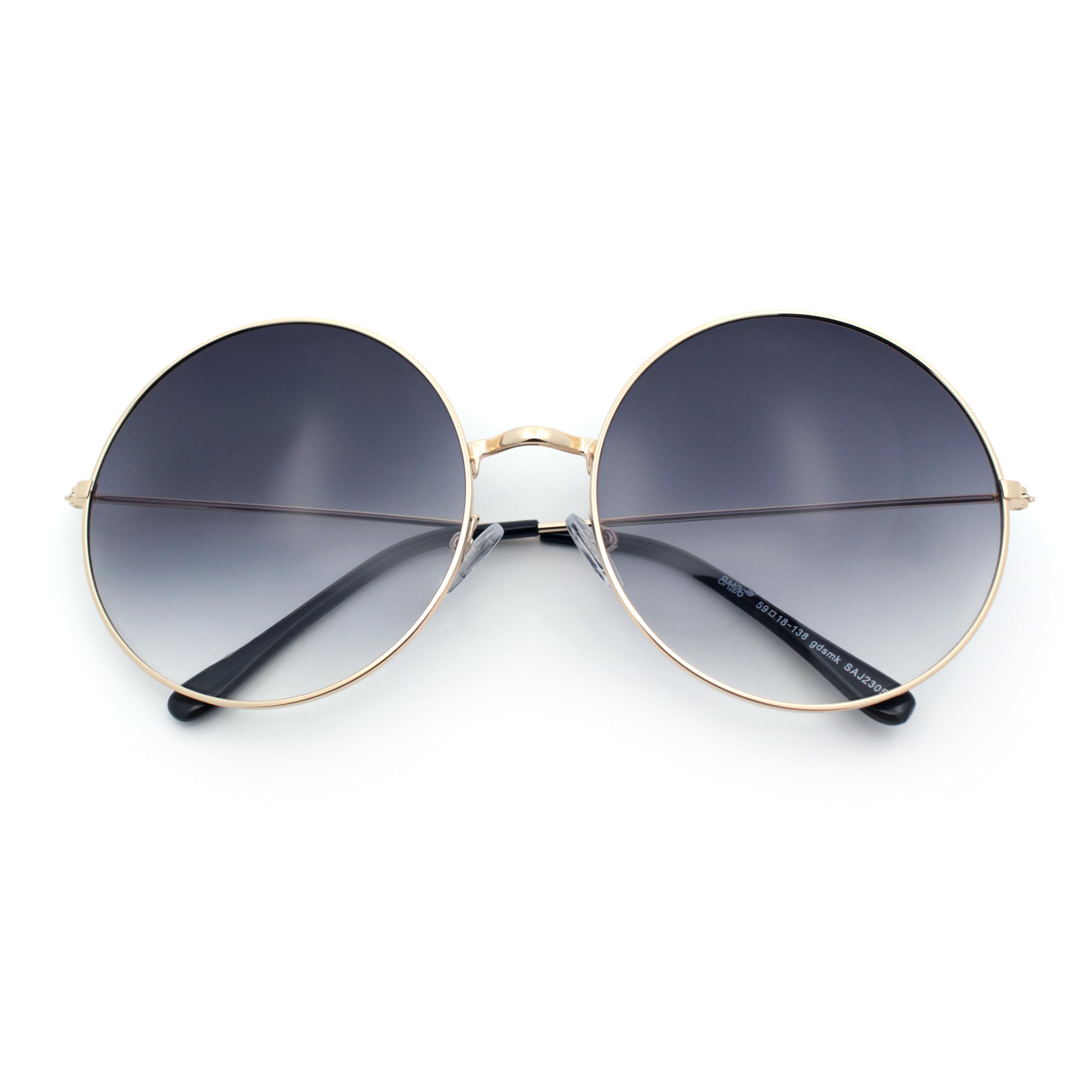 Klassische Übergröße Joplin Stil Hippie Runde Runde Linse Sonnenbrille