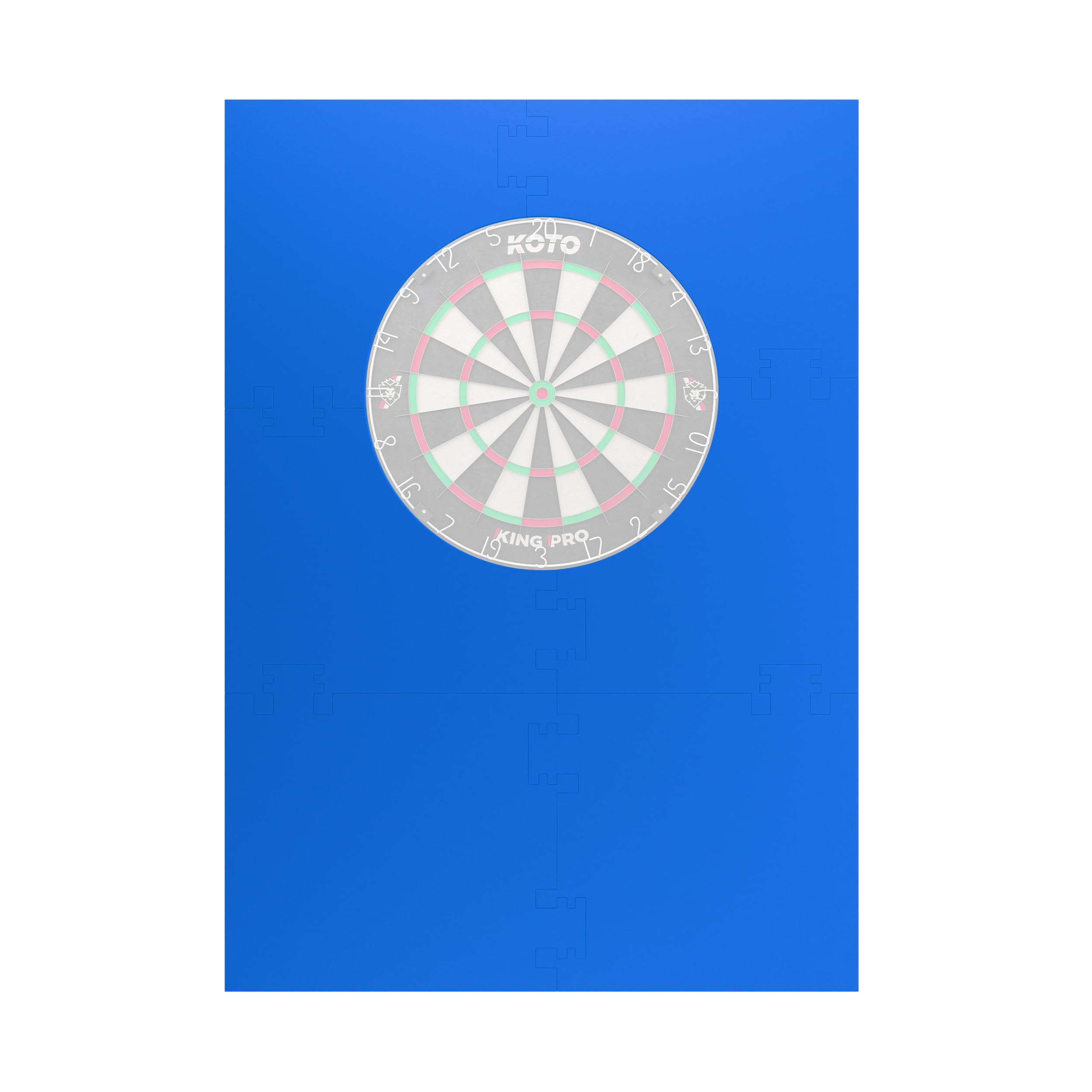 KOTO - 4pcs. Square Surround (12cm) Blue, Dart Board, Economical & Durable Surround, Prevents Damage to Both Walls & Dart Tips, Dart Board Surround Ring