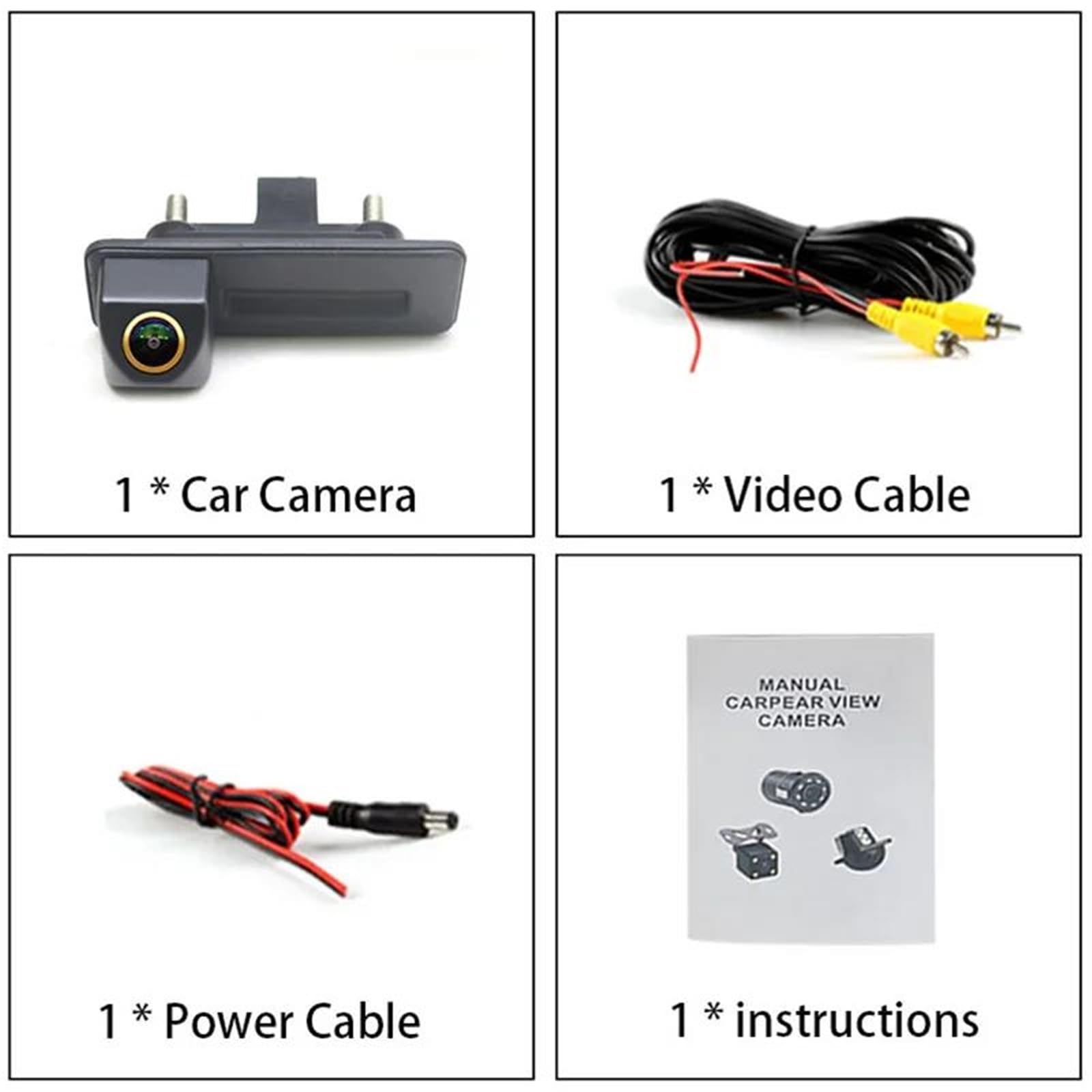 Cámara Trasera Coche para A1 2011-2018 Cámara De Respaldo AHD 1080P Visión Trasera para Marcha Atrás(AHD720P-AHD1080P)