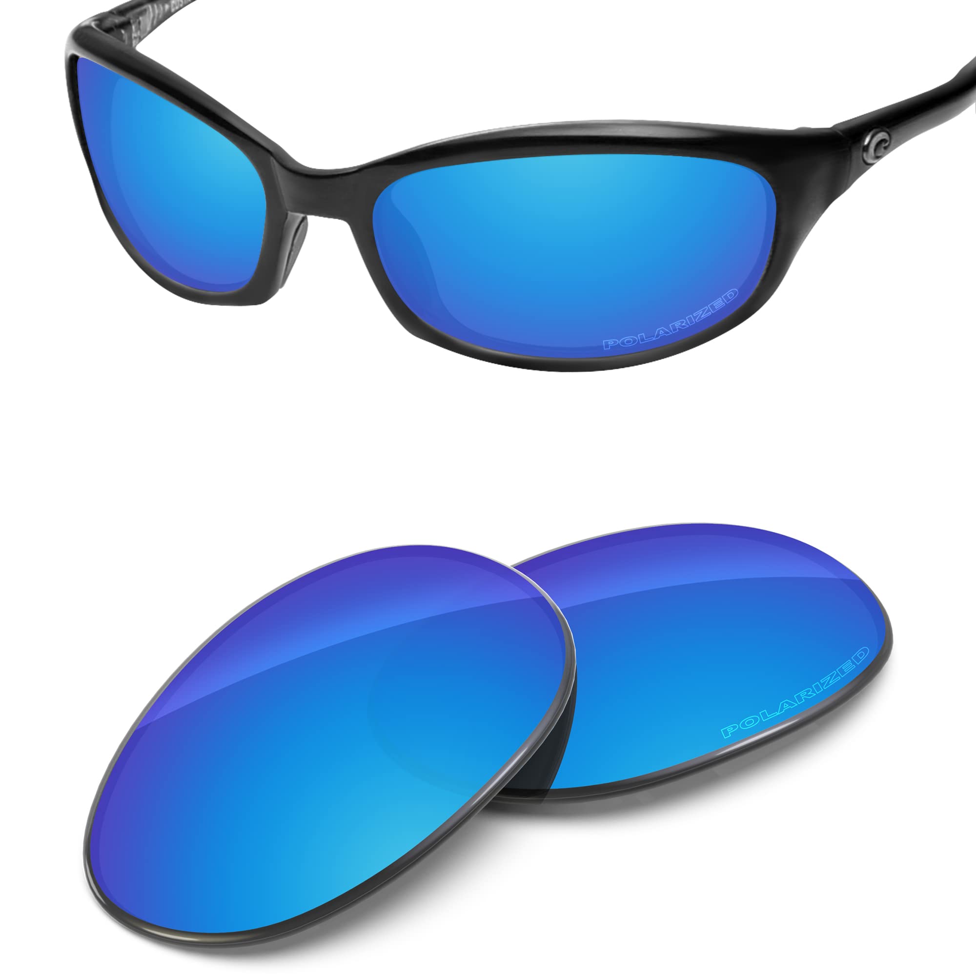 Performance Replacement Lenses Compatible with Costa Del Mar Harpoon Polarized-Sky Blue