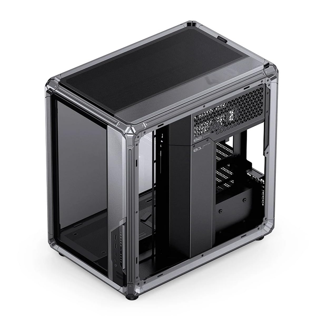 Jonsbo X400 Gray Midi-Tower PC-Geh?use ATX Back-Connect Tempered Glass Grau