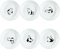 Vista 13 de SOCOSY Plato de Salsa de Cerámica con Patrón de Animales de Dibujos Animados Súper Lindos/Plato de Condimentos/Tazón para Salsa de Soja