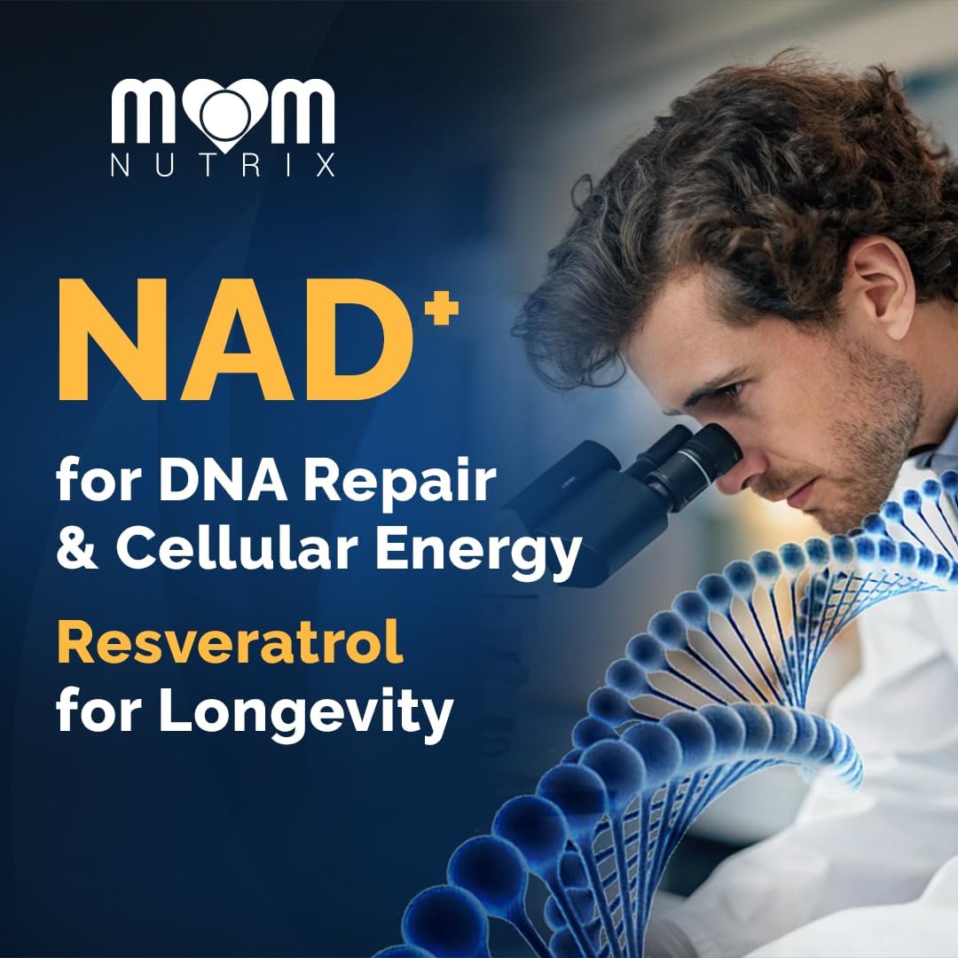 Liposomal NAD Supplement with Resveratrol - High Purity NAD Plus 2000 mg, 120 Capsules, Made in The USA - NMN Alternative - Image 4