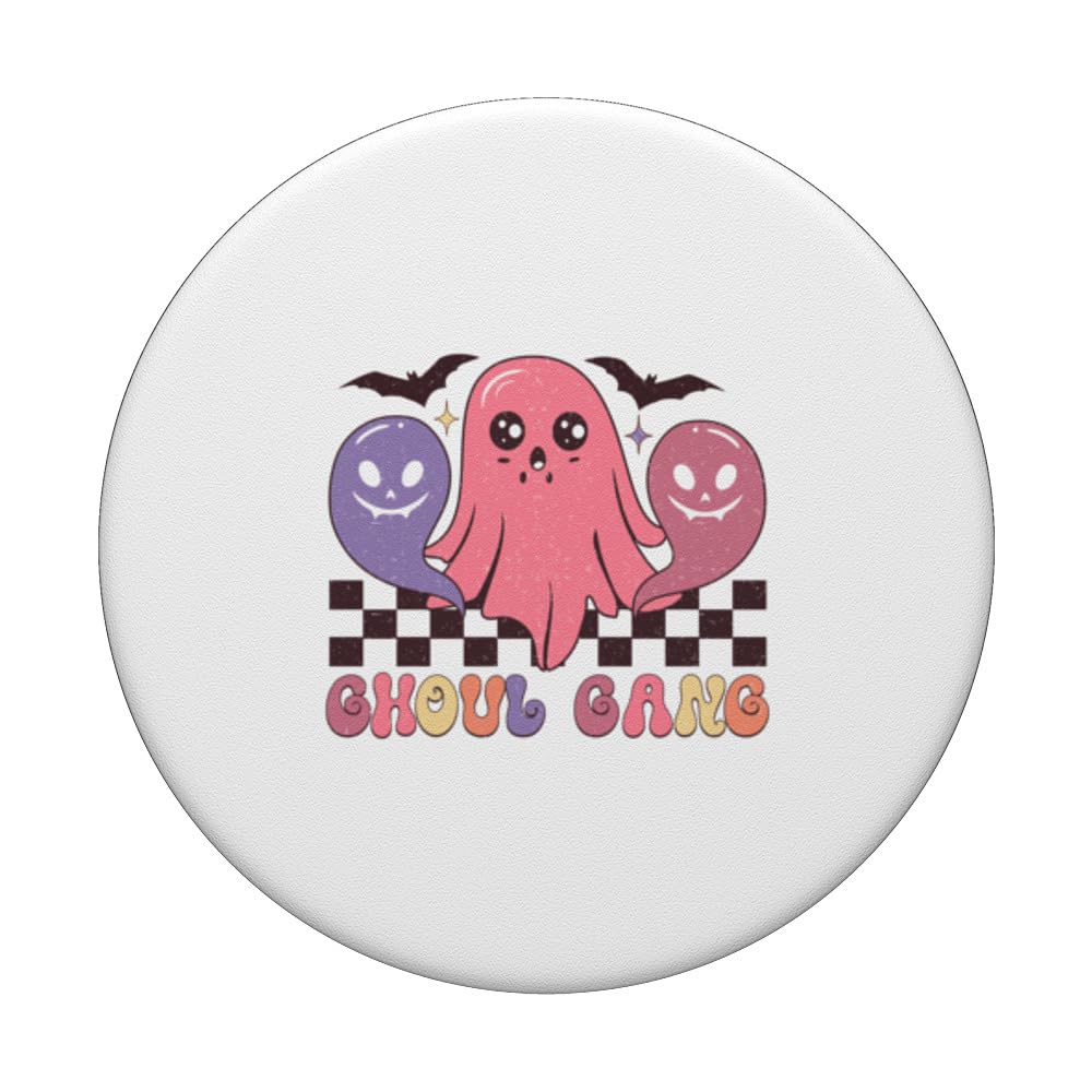 Ghoul Gang - Halloween and Season Lover PopSockets Swappable PopGrip, Black - Image 3