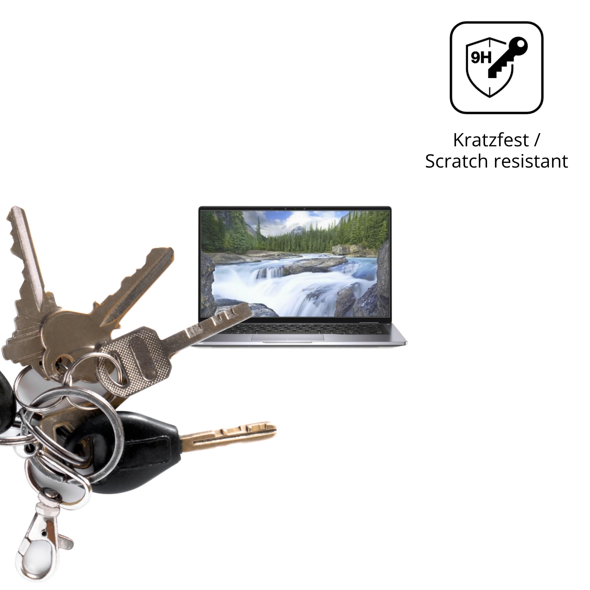 dipos 2x Pellicola Protettiva 9H opaca per Dell Latitude 7400 2-in-1 | Antiriflesso, non si rompe e non si scheggia, non è vero vetro, Anti-Shock, antigraffio, senza bolle, autoadesiva