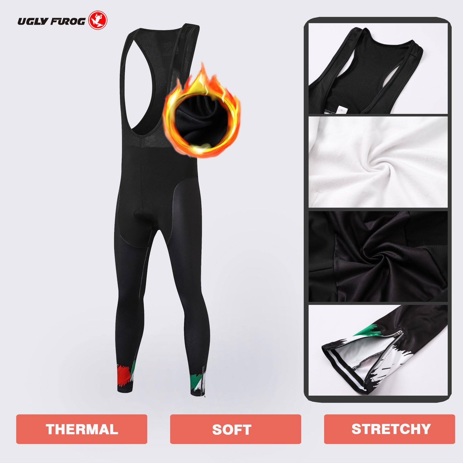 UGLY FROG Completo Abbigliamento Ciclismo Set 2021 Nuovo Donna Invernale, Tuta Ciclismo Termico Pantaloni Lunghi + Manica Lunga per Bicicletta Road Bike Moda WZ02