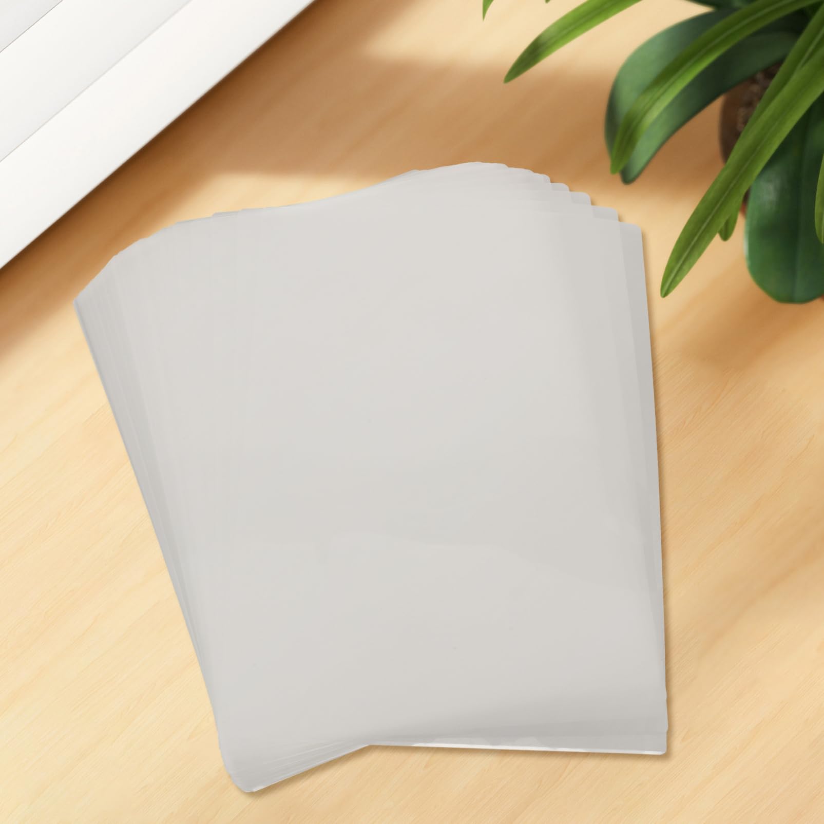 SHINEOFI 100 Stück -Laminierfolien Hochtransparente Laminierfolie Wasserdichte Laminierfolien Transparente Kunststoff-Laminierfolie Für Zuhause Und Das Büro