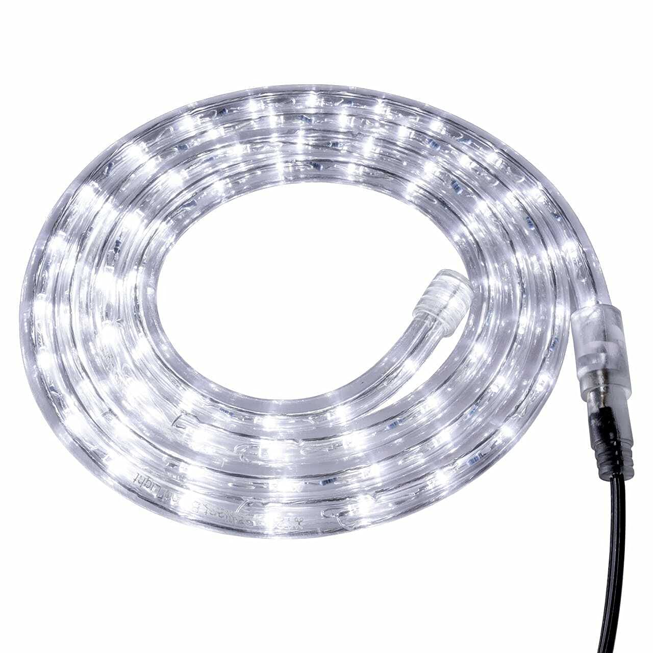 Brilliant Brand Lighting Cool White LED Rope Light - 120 Volt - Custom Cut - 114.8 Feet