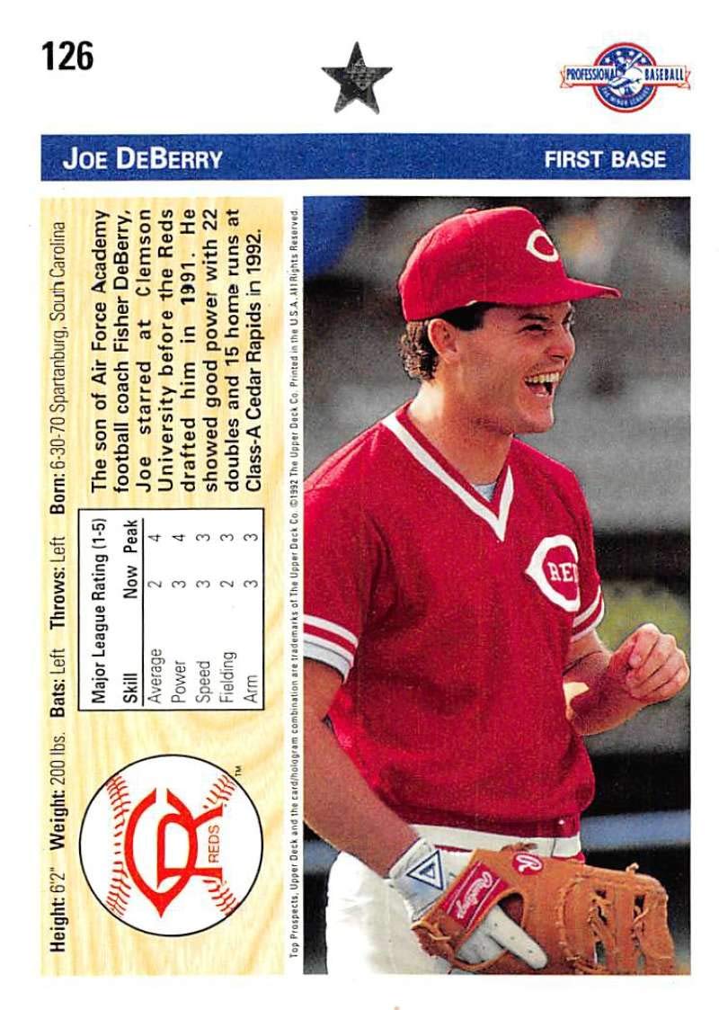 Amazon.com: 1992 UD Minors Baseball #126 Joe DeBerry Cedar Rapids