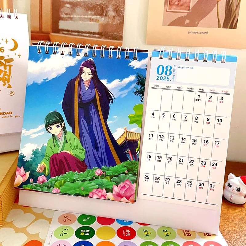 Amazon.co.jp: 薬屋のひとりごと 2025-2026年 卓上カレンダー 両面印刷