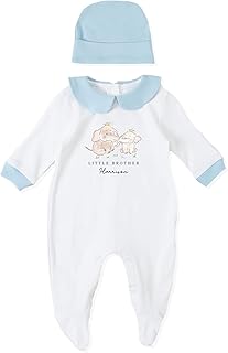 mini royals Baby,Clothing,Baby Boys 0-24m,Bodysuits & One-Pieces,Bodysuits mini royals Personalised Little Brother Baby Grow Set Baby boy Gifts Baby Girl Gifts Hello World Baby Set