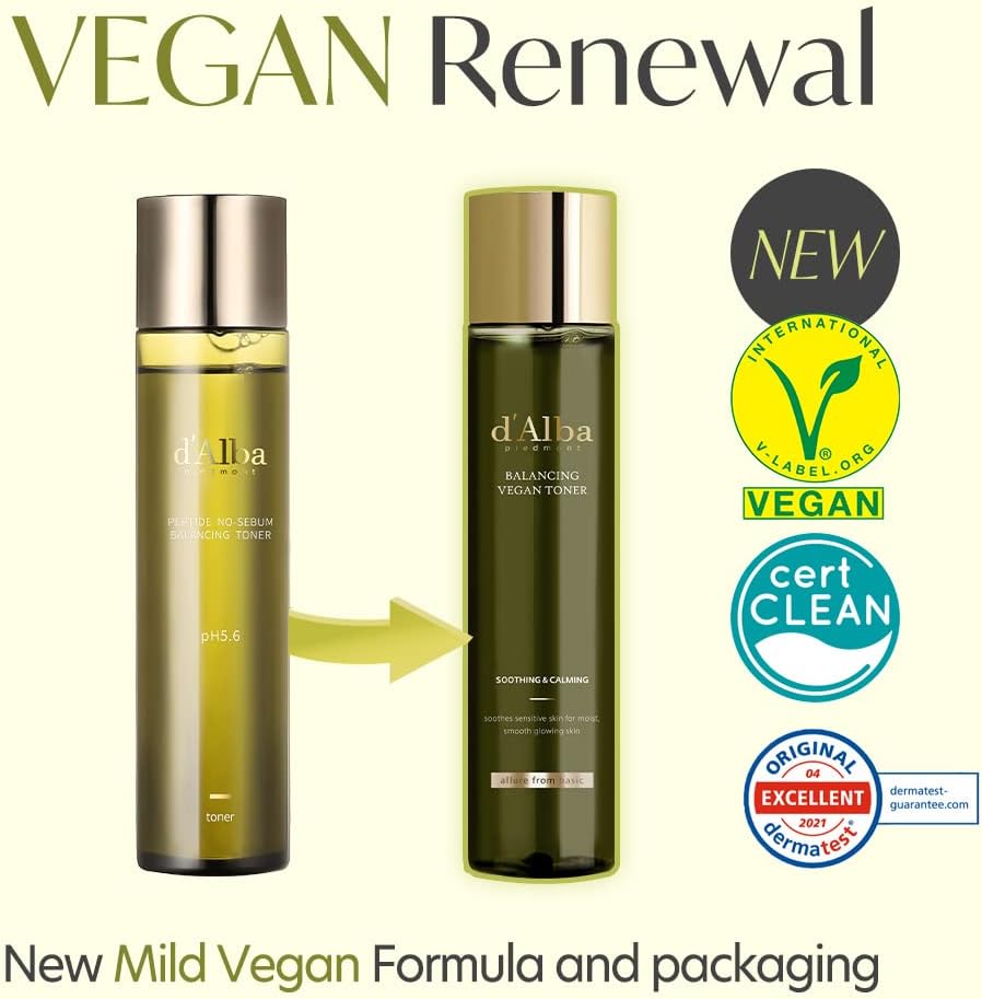 d'alba Piedmont Italian White Truffle Mild Skin Balancing Vegan Toner, Mild pH Formula, Suitable for Sensitive Skin, Lightweight Finish - Image 2