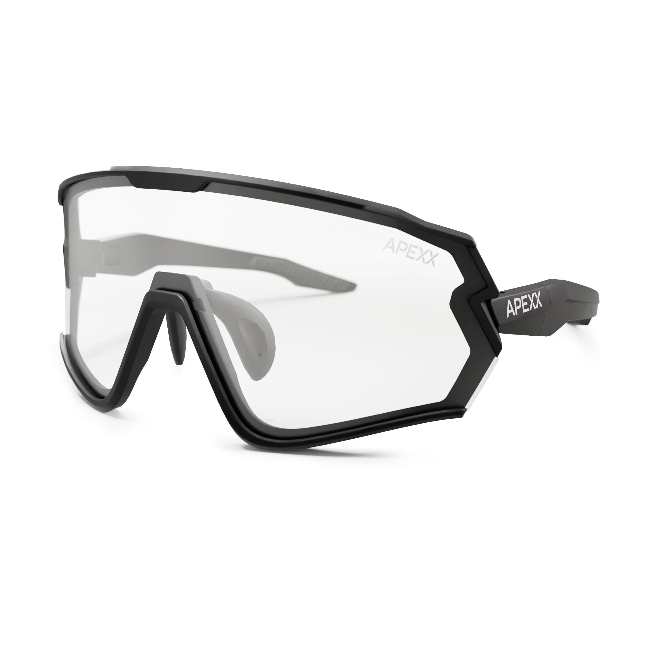 Apex Series APEXX LGND MTB Cycling Glasses for Men & Women | Mountain Bike Sunglasses with Clear Lens | Sports Glasses for MTB, Gravel, Road Cycling & Trail Riding