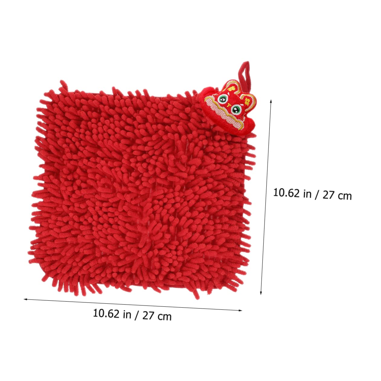 Alipis 4 Set Asciugamano Festivo Soffice Scratcher Peluche Assorbente Auto Kitchen Asciugatutto Fazzoletti Asciugamano Asciutto A Mano Asciugamano Per La Cucina Ciniglia Rosso 2 Pezzi * 4