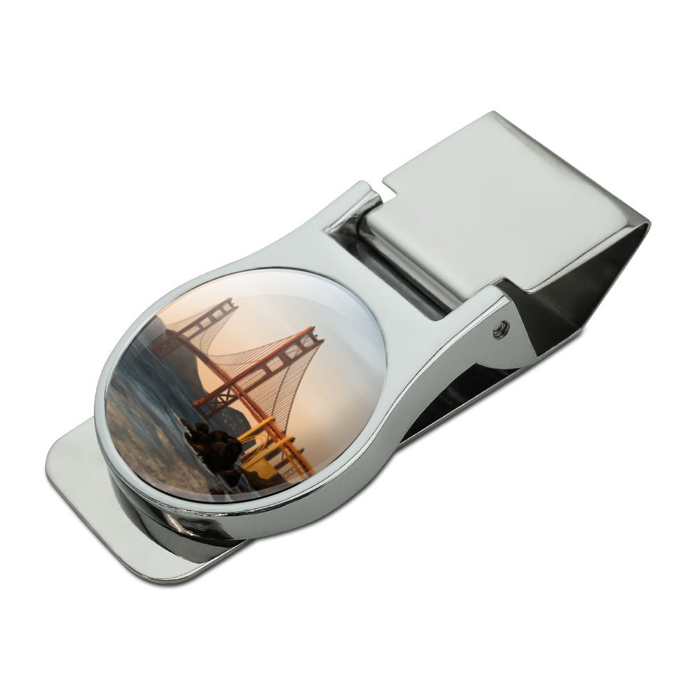 Golden Gate Bridge San Francisco Satin Chrome Plated Metal Money Clip-image-47