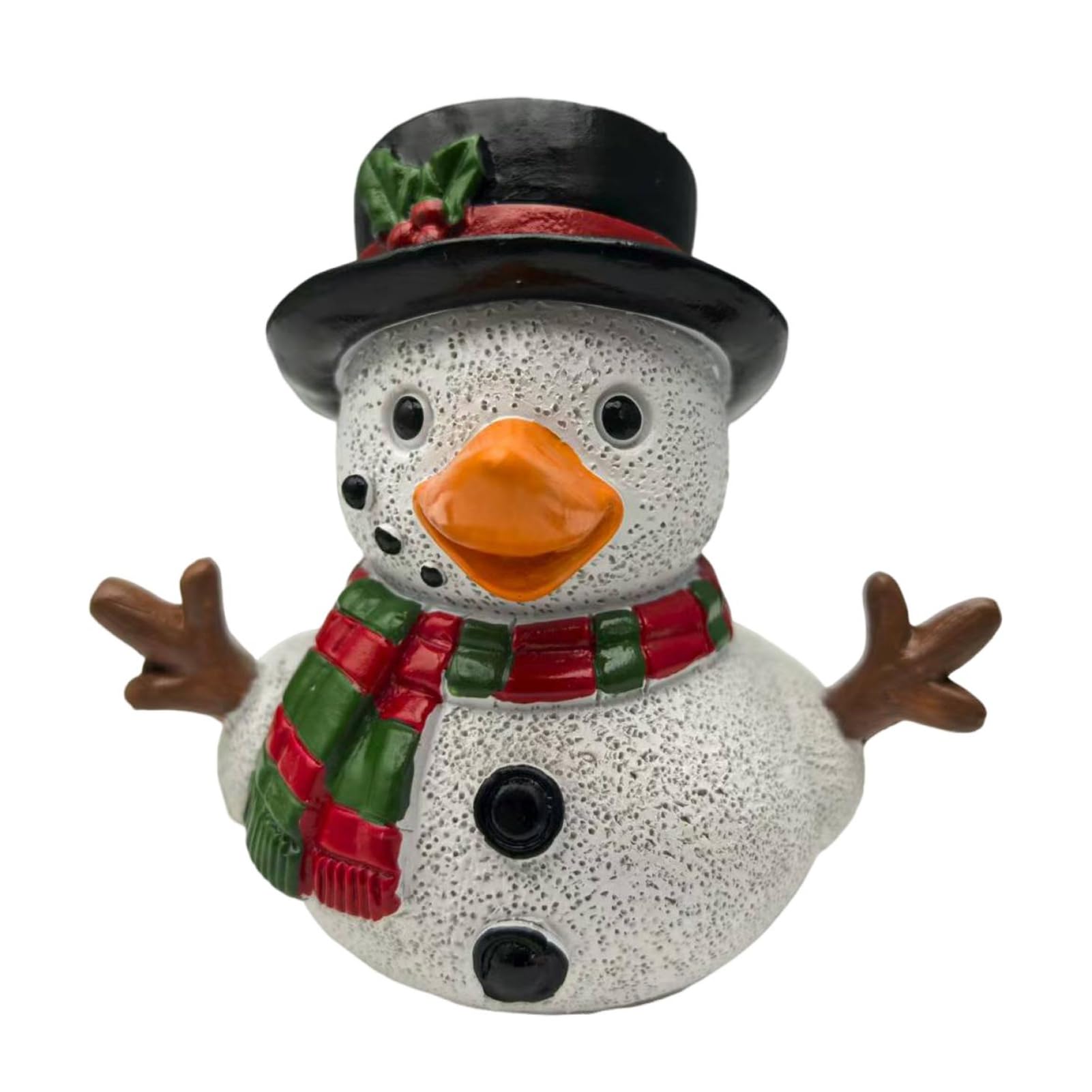 pidodou Christmas Duck Figurine Santa Claus Reindeer Elf Snowman Resin Animal Sculpture Xmas Holiday Party Tabletop Decoration Ornament 8cmD
