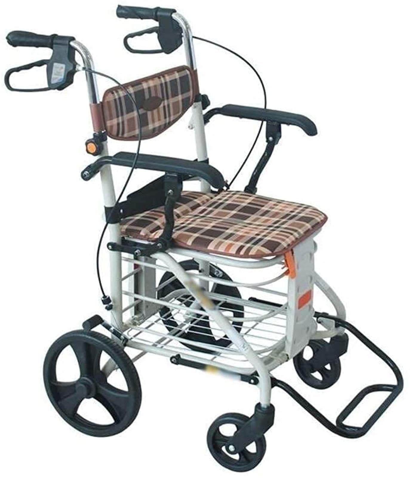 Chodzik Rollator Chodzik Roller Dla Osób Starszych - Aluminiowy Składany Chodzik, Regulowana Wysokość, Pomoc W Chodzeniu Dla Osób Starszych Tęsknisz Za Niezawod,