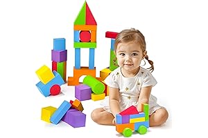 Large Building Blocks for Toddlers 2-3, Big Foam Building Blocks, Baby Bath...
