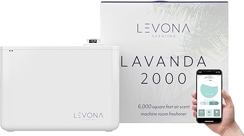 Miniatura 1 de Levona Scent Lavanda Difusor HVAC de 6000 pies cuadrados sin agua, máquina de aire aromático para oficina, hotel y hogar, difusor de aroma HVAC de