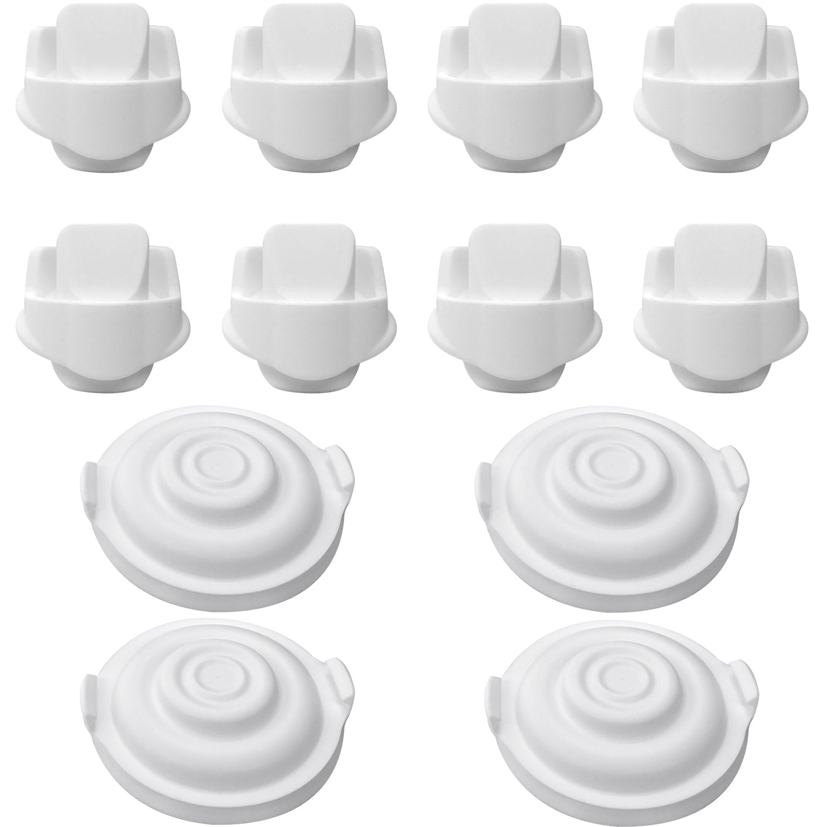 Elvie Replacement Parts 8 Duckbill Valves & 4 Silicone Membrane/Diaphragm Compatible with Wearable Elvie Breast Pump Parts, Accessories Made by