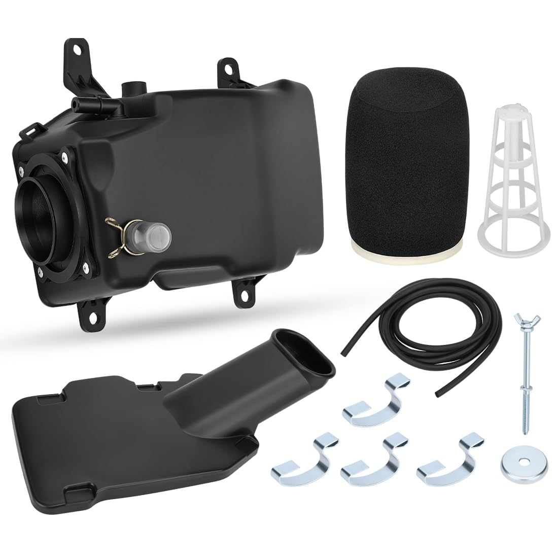 Kit completo de filtro de aire, caja del filtro de aire, tapa y soporte de rejilla apto para Yama-ha Raptor 700 700R YFM700 YFM700R 2006-2024