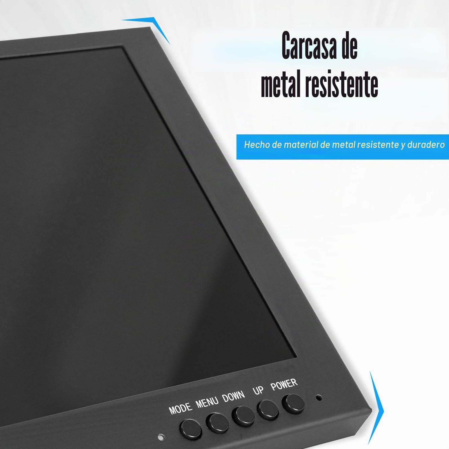 Monitor HDMI de 10,1 pulgadas 1920x1200 IPS Carcasa de metal Pantalla LCD a color con entradas HDMI/VGA/AV/BNC y altavoz dual