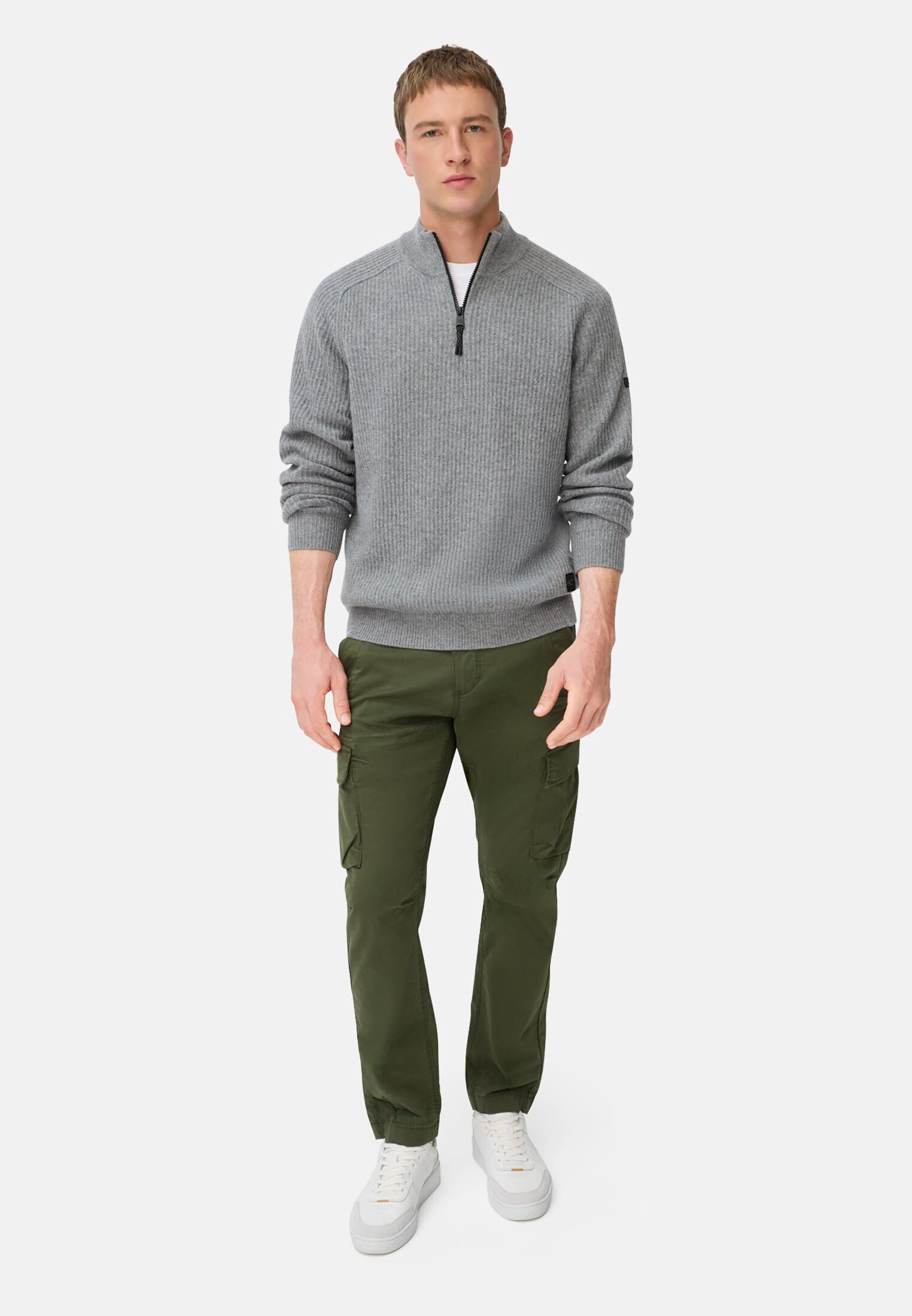 camel active Herren Strick-Troyer aus Reiner Lammwolle