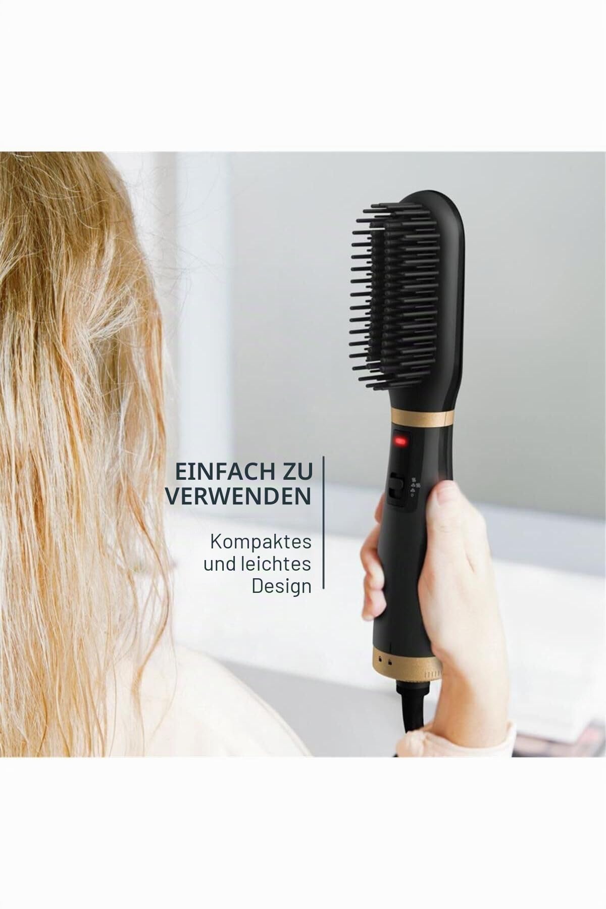 Rowenta Powerstraight Air Heißluftbürste, Trocknen und Glätten 2-in-1, schnelle Ergebnisse, UB5920F0