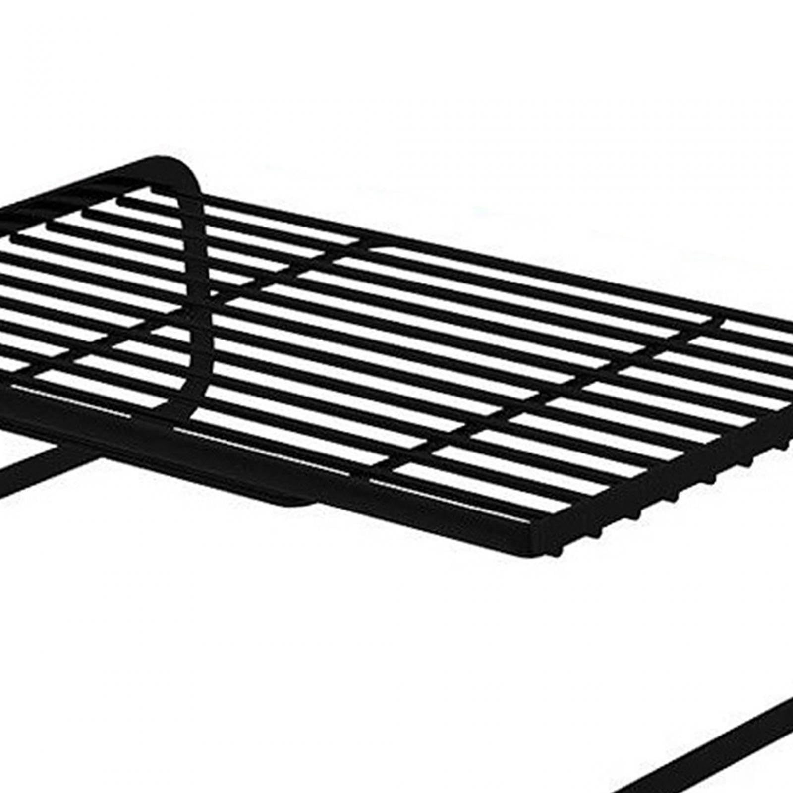 Soporte para Portátil Soporte para Notebook Soporte Elevador de Organizador de Escritorio con Superficie de Malla Metálica Adecuado para, Pequeño Negro