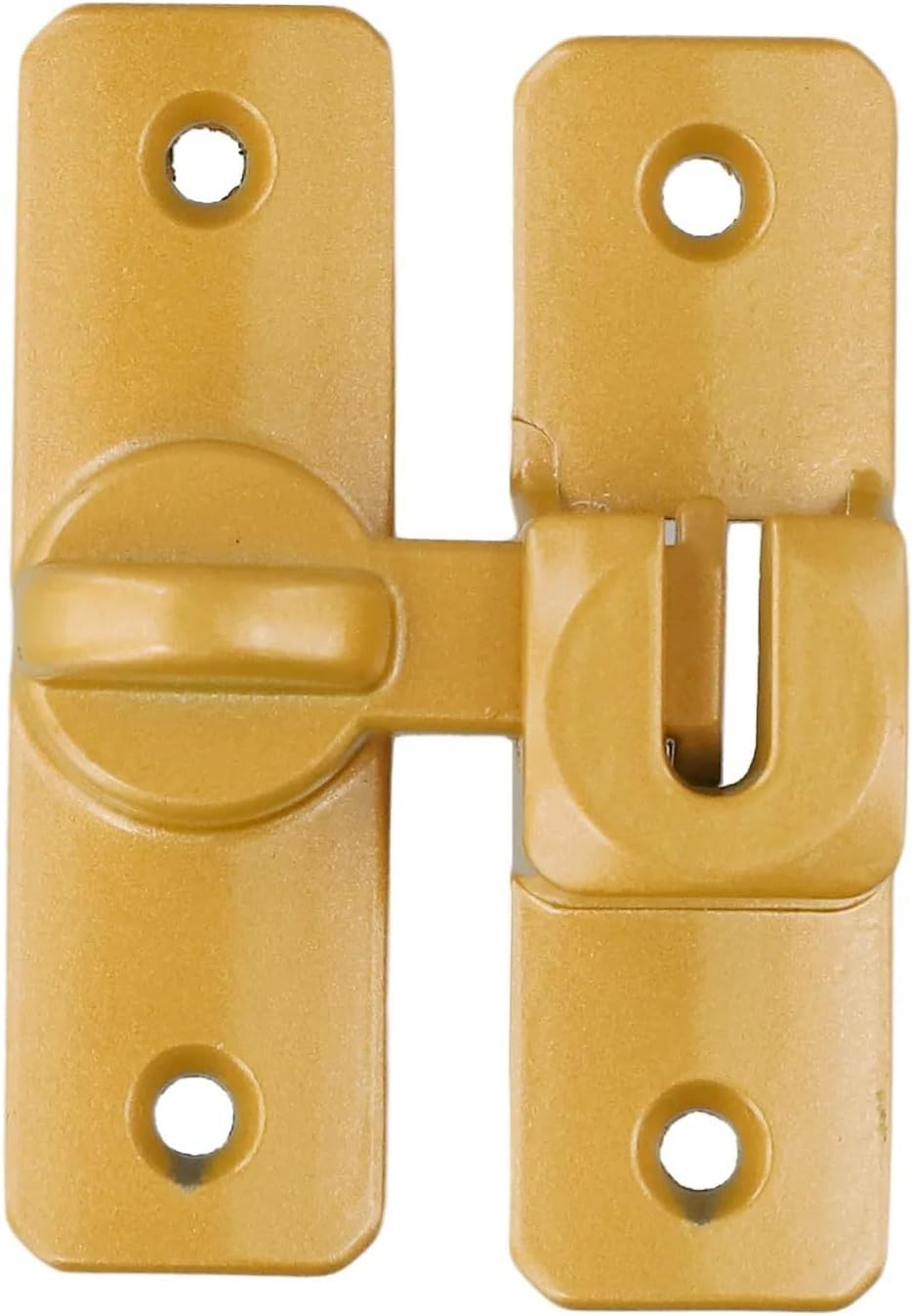 4pcs Door Sliding Latch Home Security Bolt Latches Zinc Alloy 90/180 Degree Bolt Locks Easy Install for Bathroom Doors(Silver)