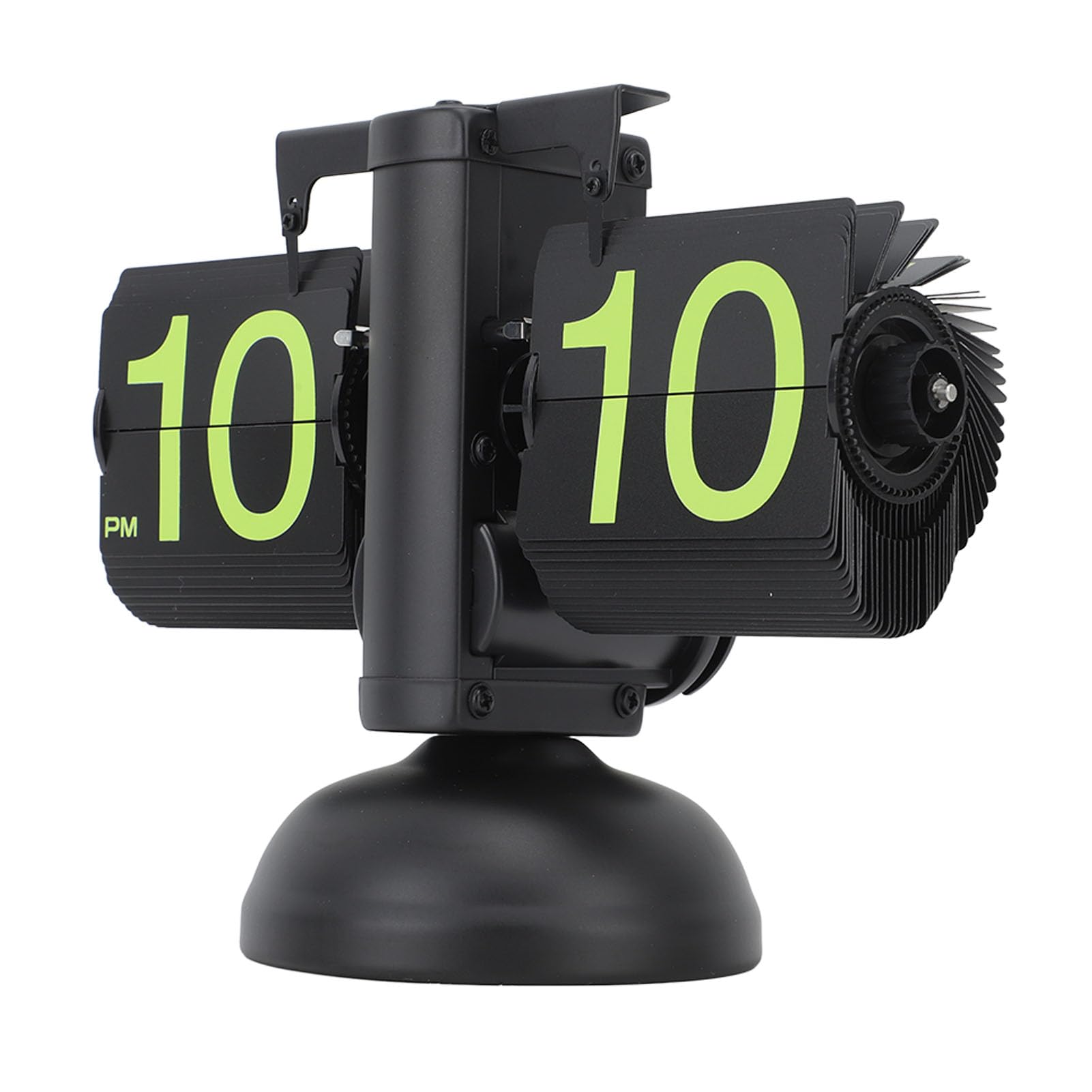 Reloj Digital Abatible hacia Abajo Estilo Habitación Pequeña 12 Horas Hogar Retro para Reloj Mecánico de Giro de Página Reloj de Escritorio Automático Relojes de Estante de