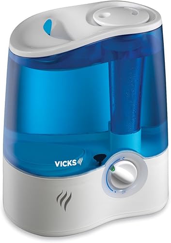 Vicks Humidificador ultrasónico Humidificador de niebla fría para ayudar a aliviar los síntomas del resfriado y la gripe