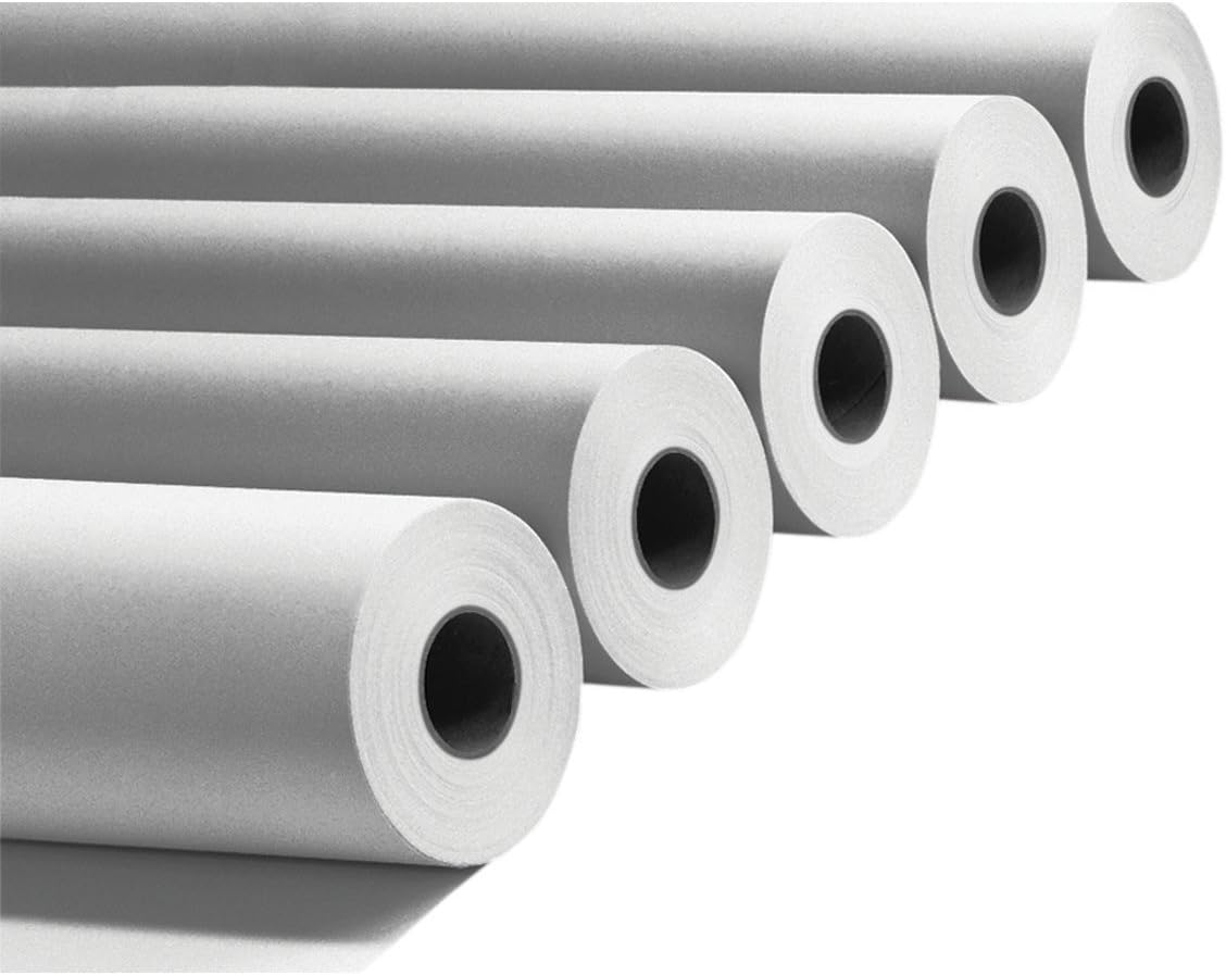 4 Rolls Plotter Paper 90 gr/sqm 625 mm x 50 mt for Plotter HP; Epson, CAD ETC