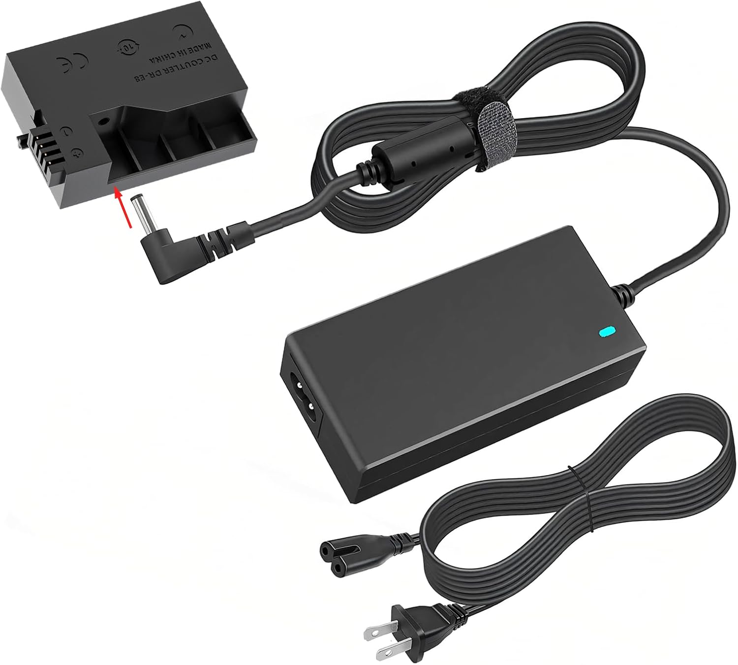 ACK-E8 AC Power Adapter DR-E8 DC Coupler Kit Replace LP-E8 Battery for Canon EOS Rebel T5i T4i T3i T2i 700D 650D 600D 550D Cameras