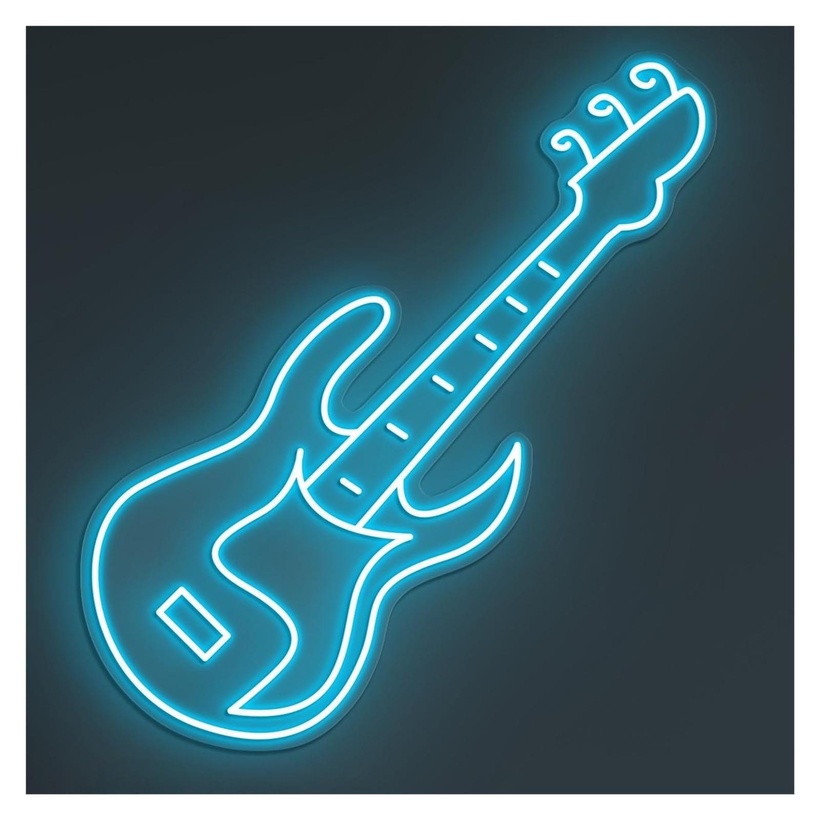 Luci al Neon Da Parete Insegna Luminosa Al Neon A LED Per Chitarra, Musica Elettronica, Studio, Decorazione Da Parete Per Casa, Arte, Camera Letto, Gioco 58cm(Style D)