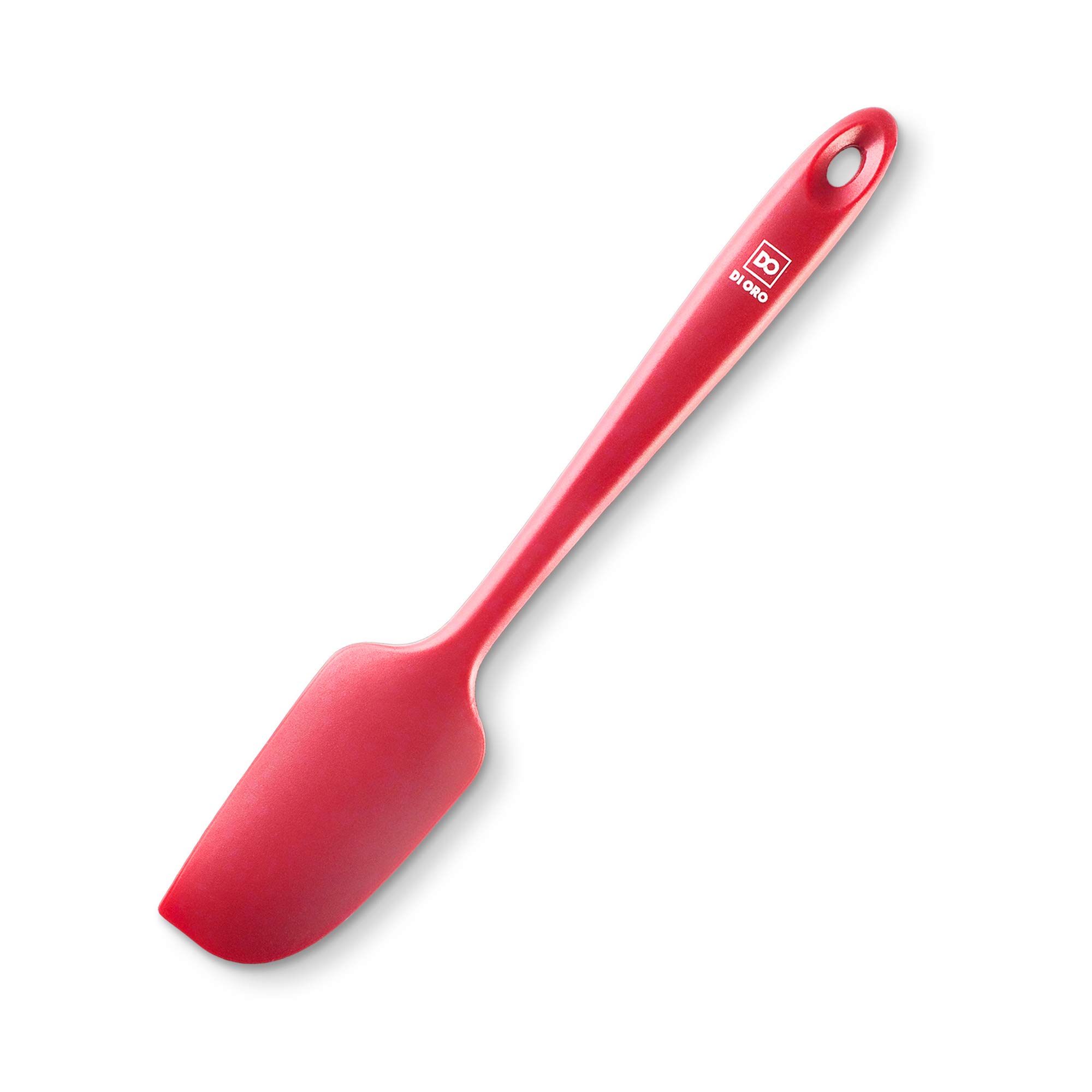 di Oro LivingPremium Seamless Mini Red Silicone Spatula - BPA Free Pro-Grade 600Ã‚ºF Heat-Resistant Non-Stick Small Rubber Spatula - Best Silicone Kitchen Scraper Utensil Tool for Cooking and Baking