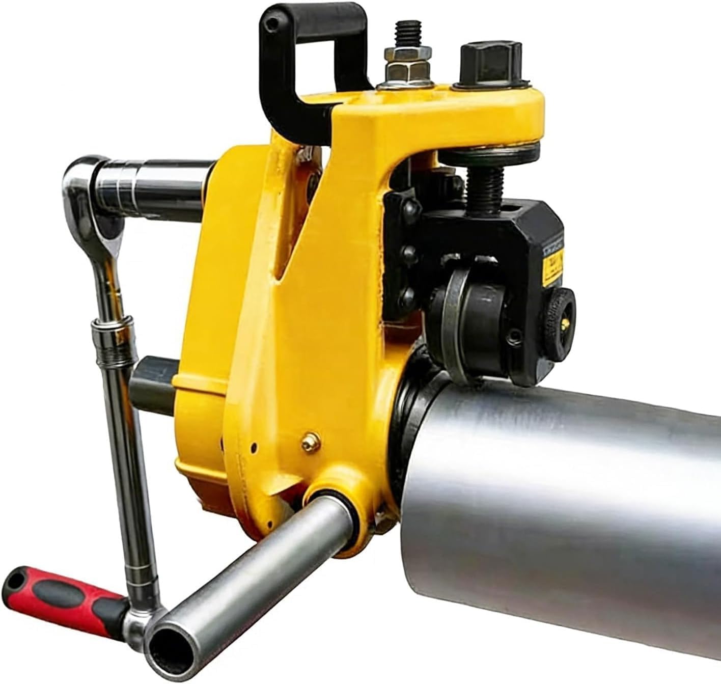GYKOZY Pipe Grooving Machine, Manual Roll Groover Tool with Adjustable Slotting Depth, Stable Pressure Control for Plumbing and Industrial Maintenance