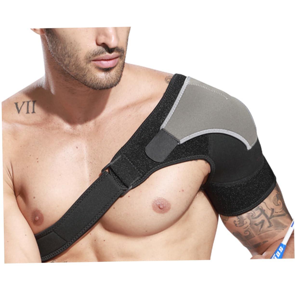 BCOATH Shoulder Support Brace Compression Rotator Cuff Relief Breathable Shoulderpad Non-slip Wrap for Outdoor Sports