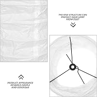 Vista 2 de Uonlytech Lámpara de pie de estilo nórdico, pantalla de papel, cubierta de luz de pie para sala de estar, dormitorio, decoración de hotel, pantalla