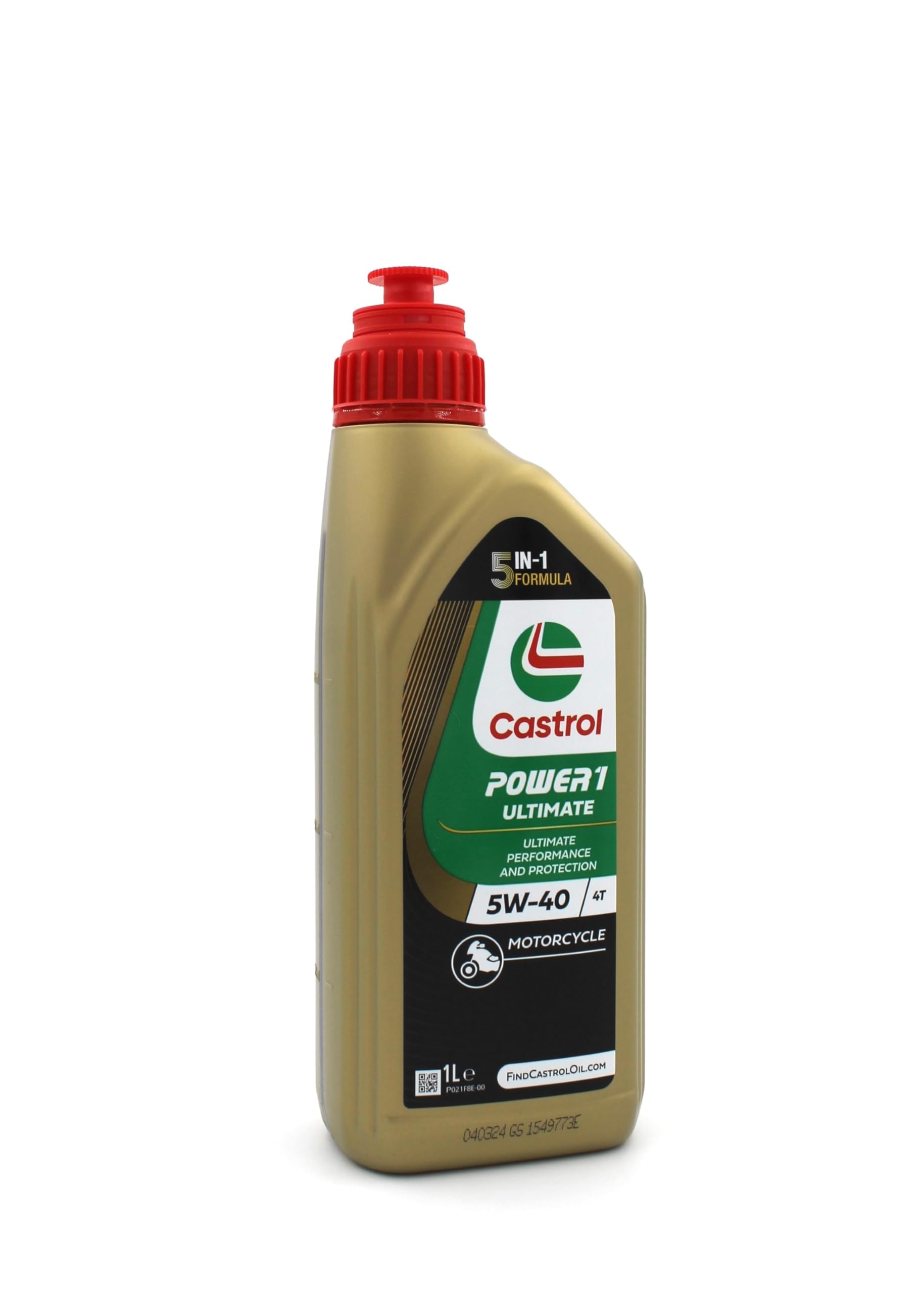 Castrol - Power 1 Ultimate 5W-40 | Formula 2024 Rinnovata | Prestazioni Ottimali per Moto 4 Tempi | Olio Fresco e Originale da Lubrialpha| Protezione Avanzata (7)