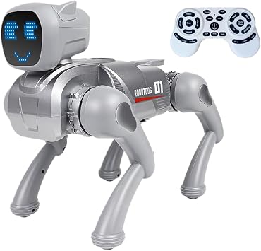 Robot Dog - Interactive Voice Control Toy, Intelligent Walking Robot Dog, Fun Educational Electronic Puppy, Smart Playmate for Kids Girls Boys Home Classroom Playground