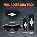 ToolFreak Spoggles, Safety Glasses and Protective Goggles, Eyewear Foam Padded for Comfort and Better Protection, ANSI Z87 Rated, Smoke Tinted Polycarbonate Lens with Impact and UV Rating