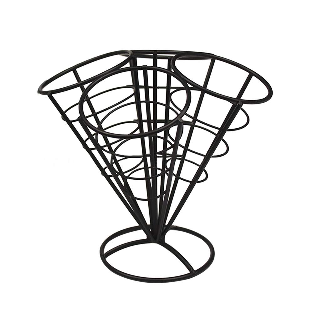Chip Stands, Chip Basket Holder, Chip Cornet Holder with 4 Holes for Weddings, Birthday Parties, Holidays