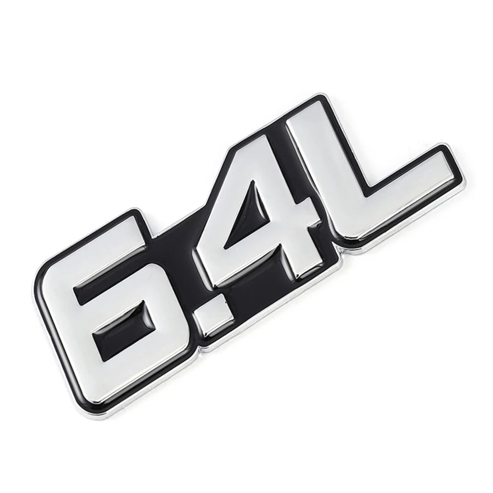 OVARIA 3D Metal 4.0L 4.6L 4.7L 5.0L 5.7L 6.0L 6.2L 6.4L 7.0L Car Sticker Rear Trunk Emblem Badge Decals Fit For BMW Fit For Audi Fit For Honda Fit For Mazda Fit For Toyota(For 6.4L Sticker)