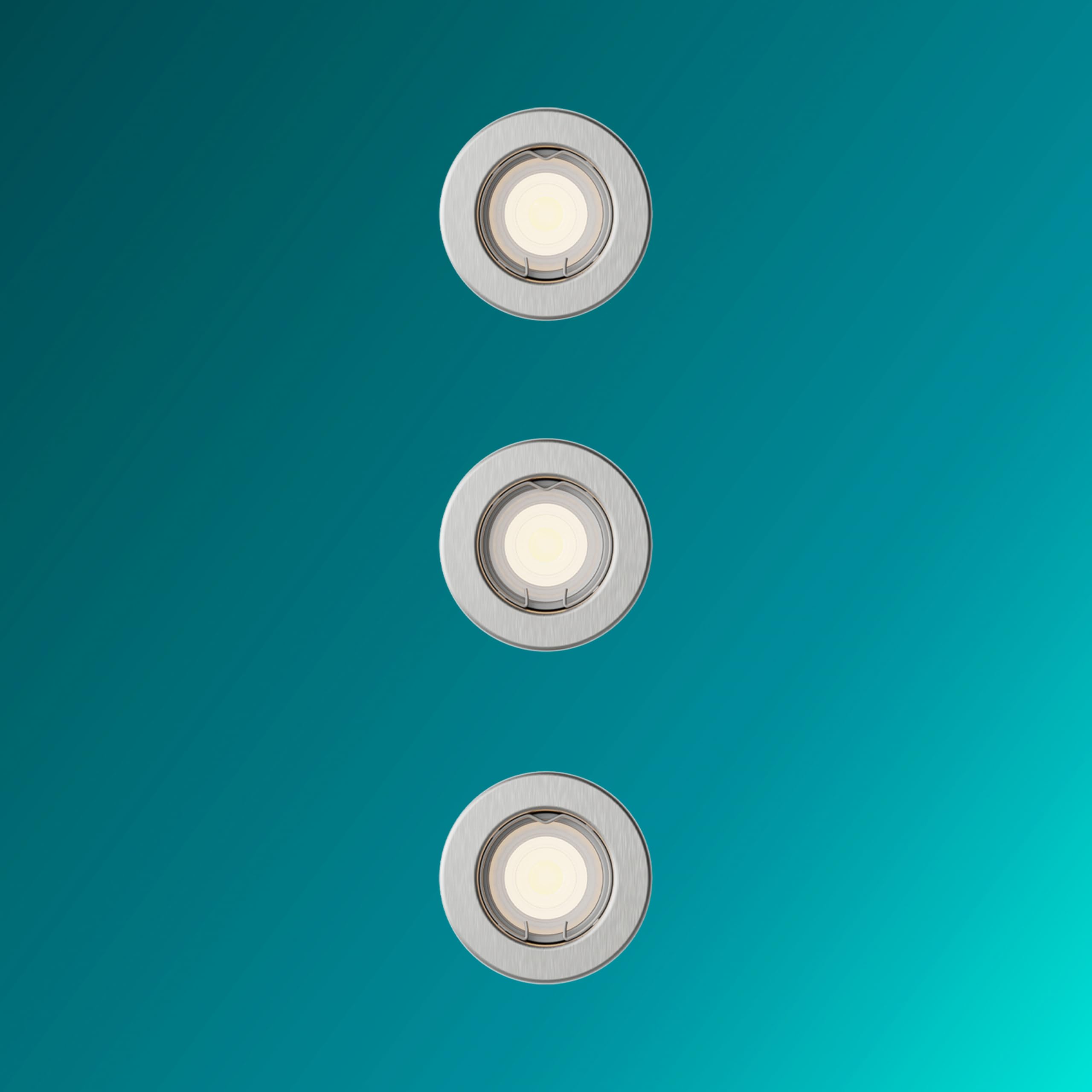 Philips Hue Peridot - 3 Focos Empotrables (Níquel) - Cálida/Fría